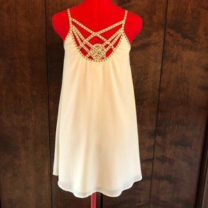 mistress rocks white tiered corset dress Mistress Rocks Mistress Rocks 'Artful' White Corset Mini Dress